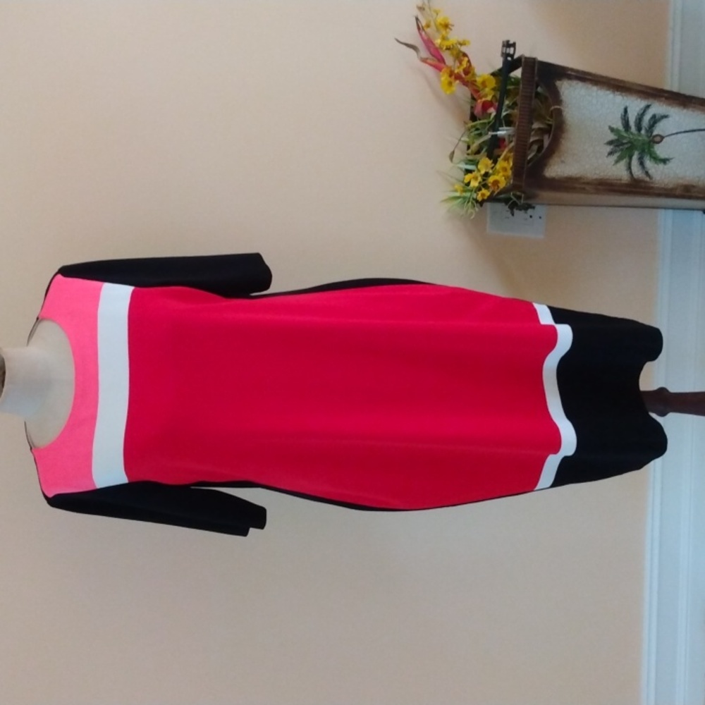 Misook Exclusively Size Large Color Block Dress - image 1